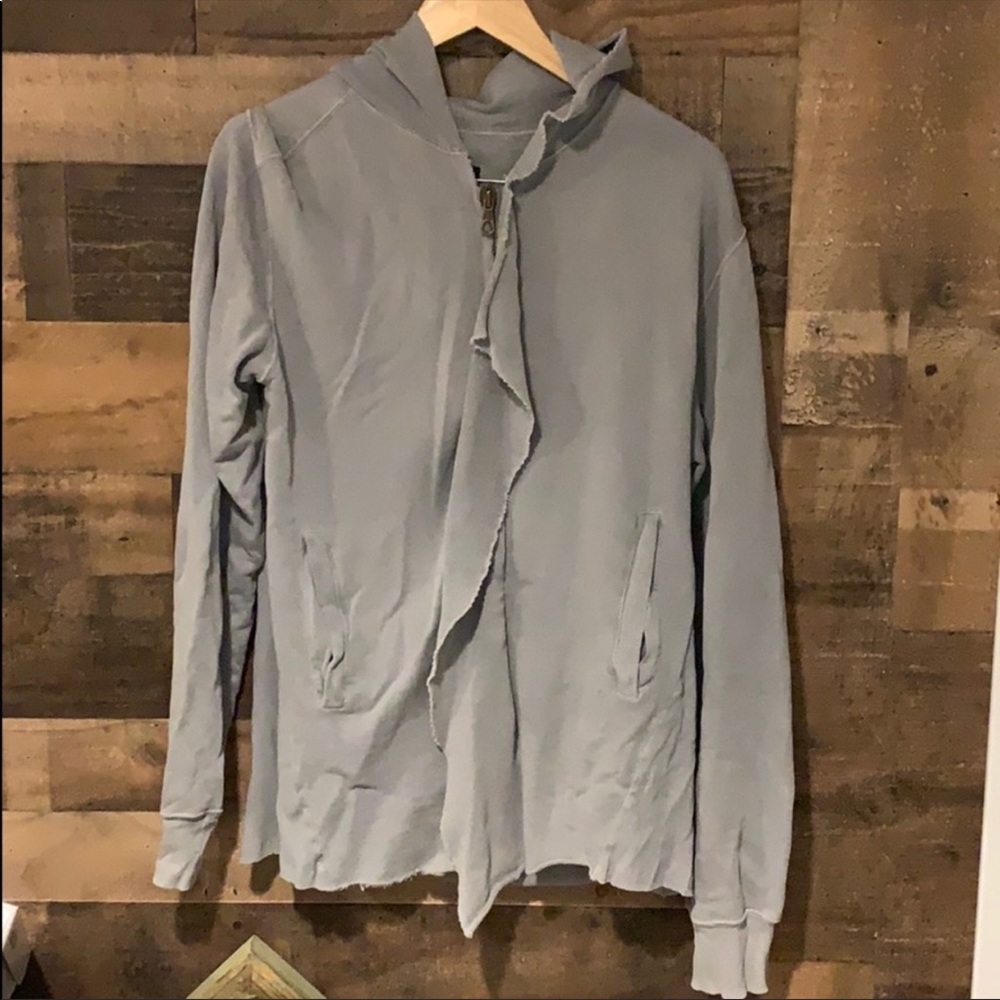 Rick Owens slab zip up wool jacket sweater